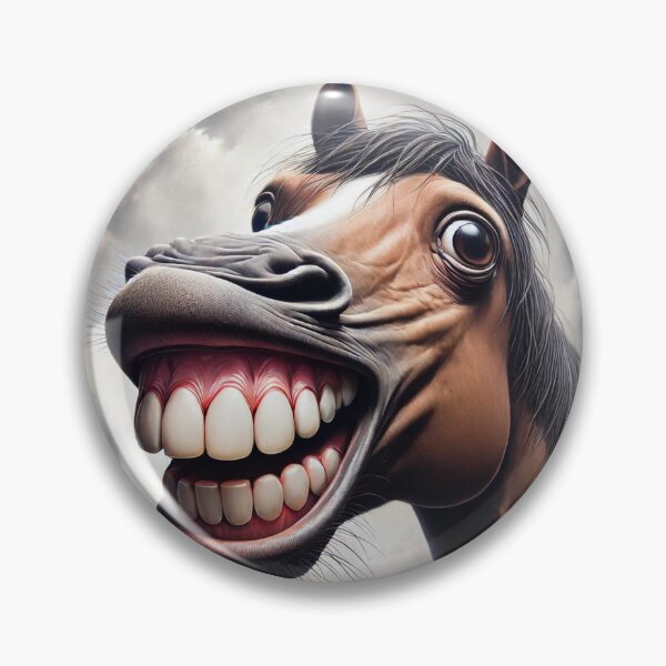 Aperçu de l'œuvre Cheval souriant créée et vendue par FusiTink.