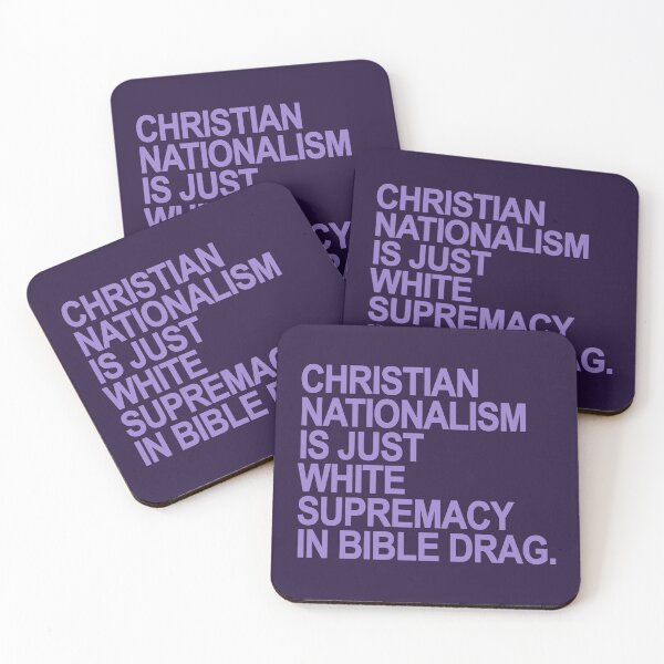 Item preview, Christian Nationalism is just White Supremacy in Bible Drag (lavender) designed and sold by Thelittlelord.