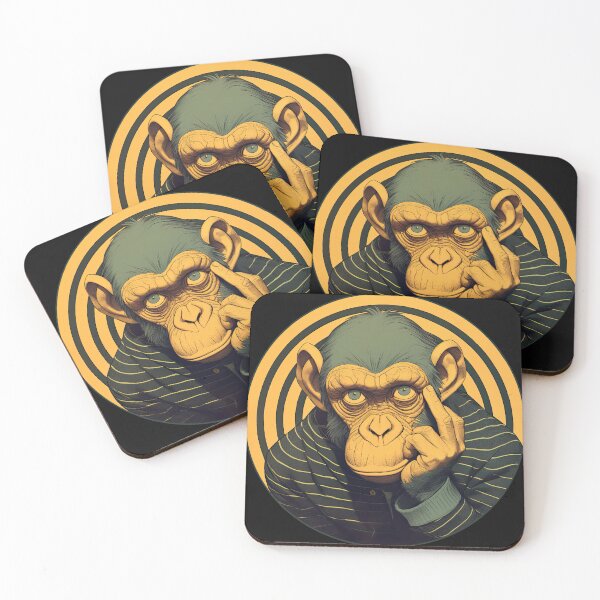 Item preview, Disapproving monkey  designed and sold by obstinator.