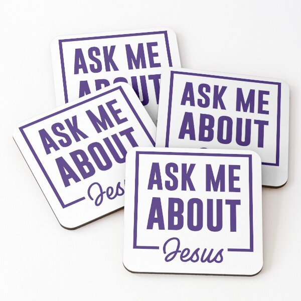 Item preview, Ask me about Jesus designed and sold by WideIsTheGate.