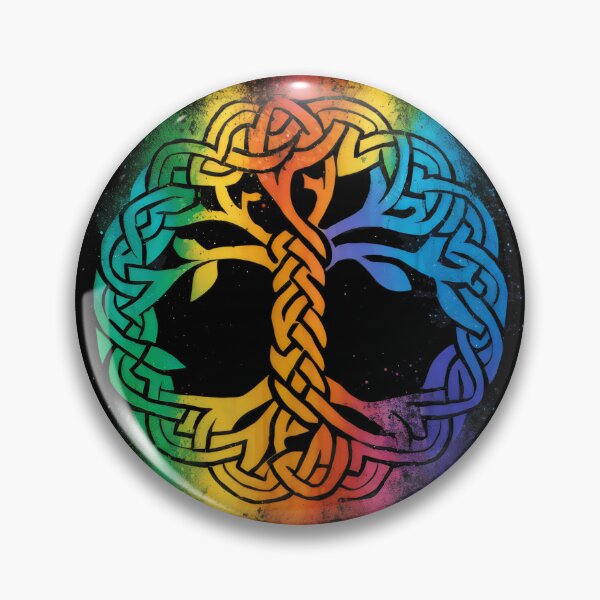Item preview, The Celtic Tree of Life A Rainbow Born on Black designed and sold by CELTIC-DESIGNS.