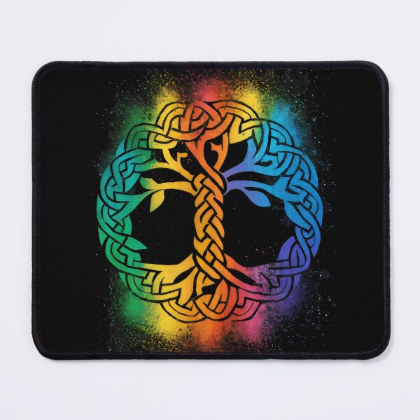 Item preview, The Celtic Tree of Life A Rainbow Born on Black designed and sold by CELTIC-DESIGNS.