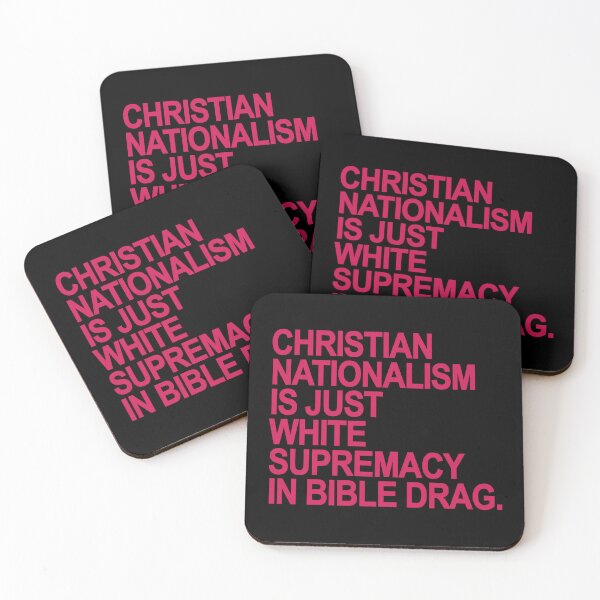 Item preview, Christian Nationalism is just White Supremacy in Bible Drag (berry) designed and sold by Thelittlelord.