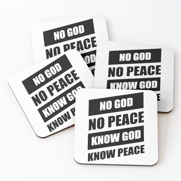 Item preview, No God No Peace designed and sold by WideIsTheGate.