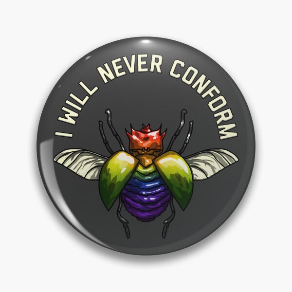Item preview, I Will Never Conform Beetle designed and sold by Art by Veya.