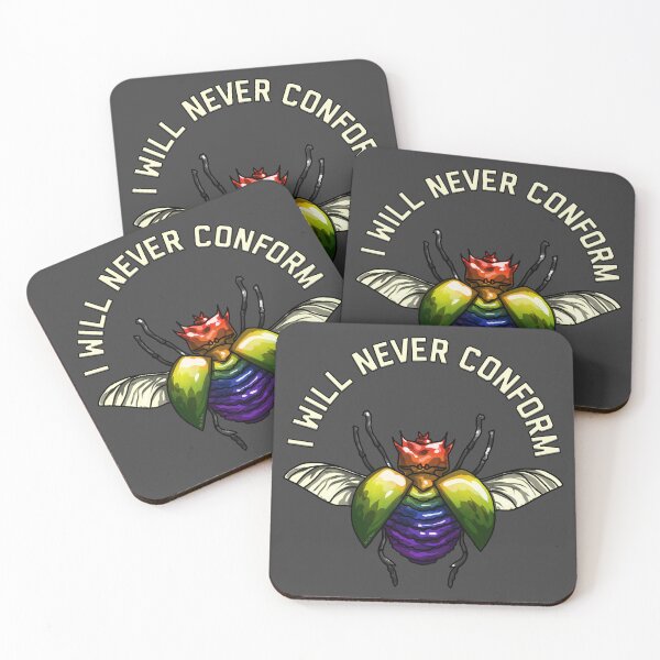Item preview, I Will Never Conform Beetle designed and sold by Art by Veya.