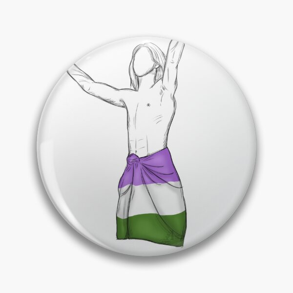Item preview, Måneskin Ethan Torchio with gender queer flag designed and sold by ArteDellaVitaDE.