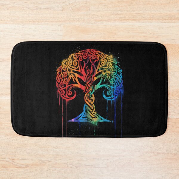 Item preview, The Celtic Tree of Life A Rainbow Born on Black designed and sold by CELTIC-DESIGNS.