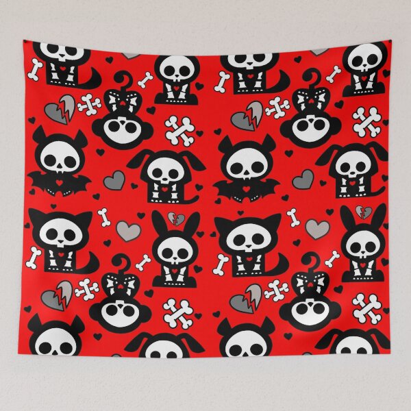 Item preview, Emo Skeleton Animals Collage designed and sold by candycornsketch.