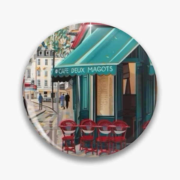 Item preview, Saint-Germain-des-Prés Café Scene – Paris Street Art designed and sold by CARRAANN.