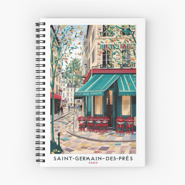 Item preview, Saint-Germain-des-Prés Café Scene – Paris Street Art designed and sold by CARRAANN.