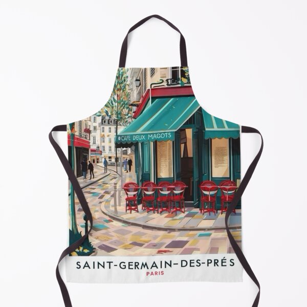Item preview, Saint-Germain-des-Prés Café Scene – Paris Street Art designed and sold by CARRAANN.