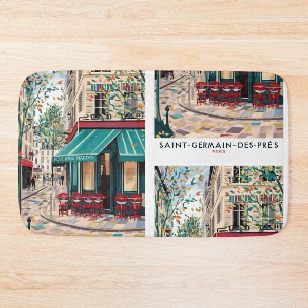 Item preview, Saint-Germain-des-Prés Café Scene – Paris Street Art designed and sold by CARRAANN.