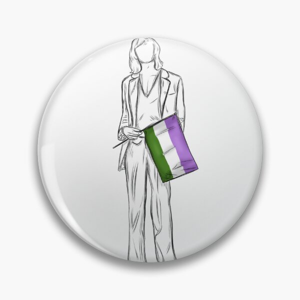 Item preview, Måneskin Thomas Raggi with gender queer flag designed and sold by ArteDellaVitaDE.
