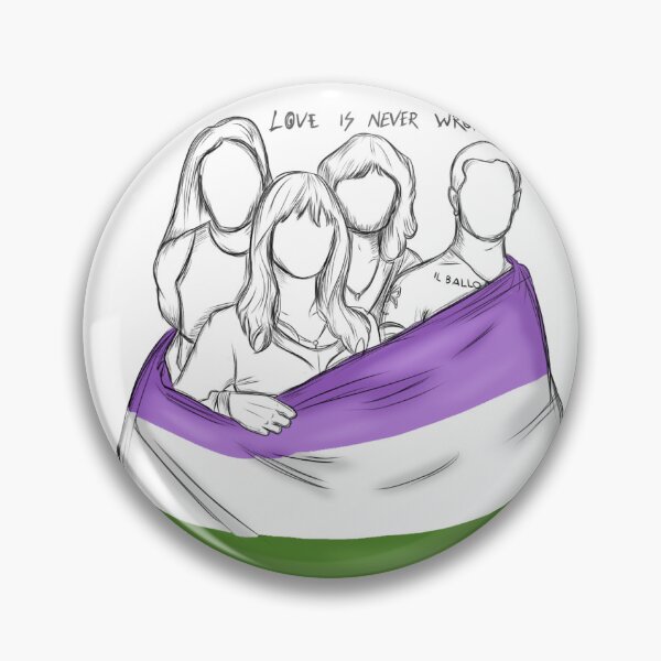 Item preview, Måneskin with gender queer flag designed and sold by ArteDellaVitaDE.