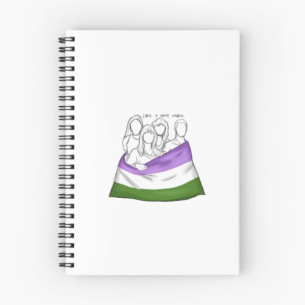 Item preview, Måneskin with gender queer flag designed and sold by ArteDellaVitaDE.