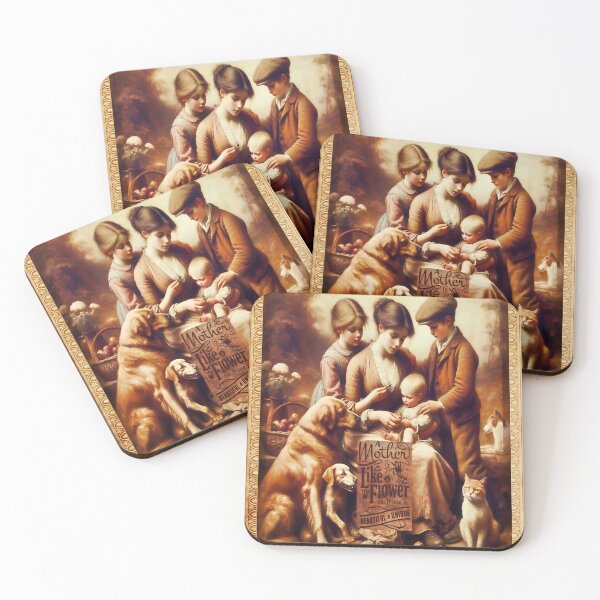 Item preview, A Mother is Like a Flower Vintage Art designed and sold by gleefulme.
