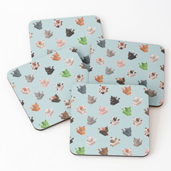 Item preview, Low Poly Cat Tile designed and sold by How-Do-U-Art.