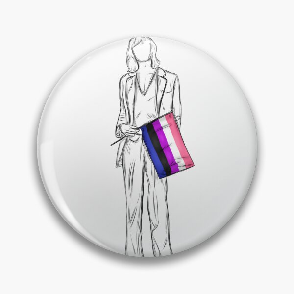 Item preview, Måneskin Thomas Raggi with genderfluid flag designed and sold by ArteDellaVitaDE.