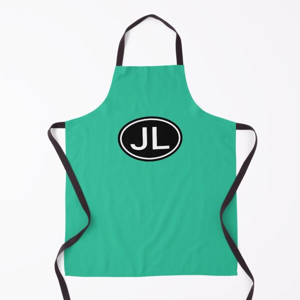 Item preview, JL Initials Monogram Oval White Letters designed and sold by Jeallan Designs.