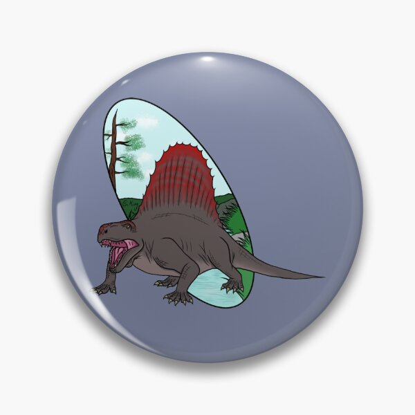 Item preview, Dimetrodon and Grassland River Background (Dinosaur Graphic) designed and sold by CKing-Paleo-Art.