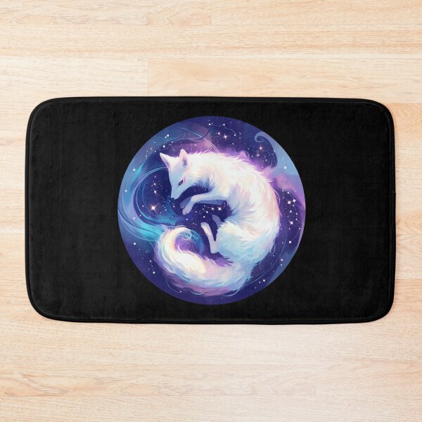 Item preview, White Fox // Aesthetic White Fox // Galaxy and Stars //  Polar Fox designed and sold by SMARTKIT  DESIGNAGENCY.
