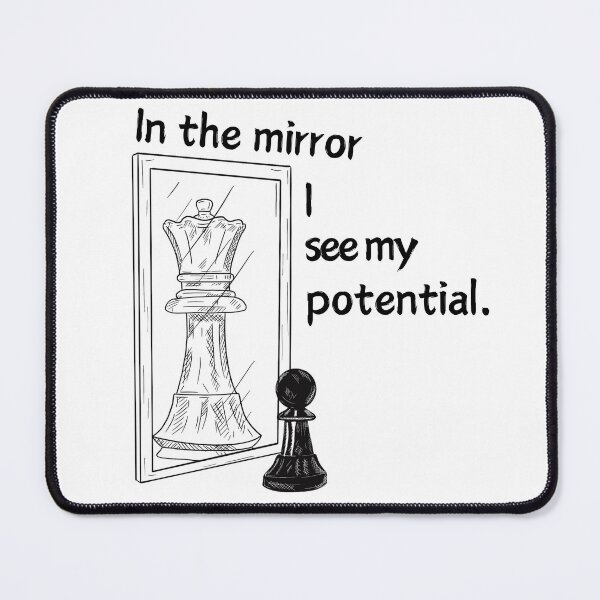 Item preview, In The Mirror I See My Potencial self reflection designed and sold by Angie-Atelier.