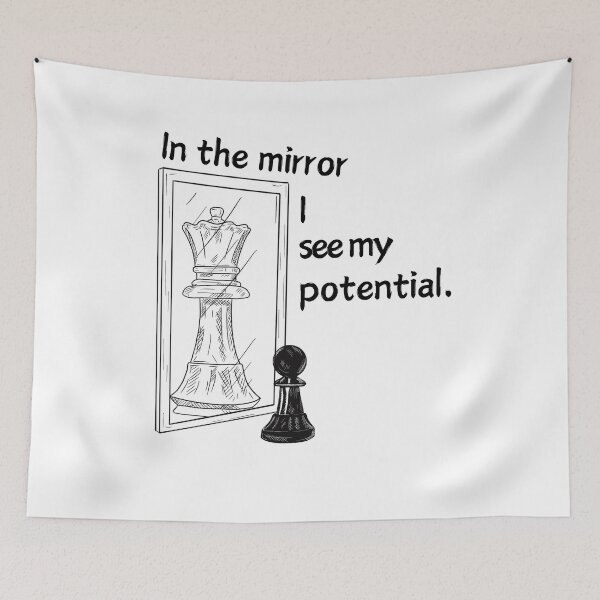 Item preview, In The Mirror I See My Potencial self reflection designed and sold by Angie-Atelier.