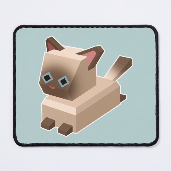 Item preview, Low Poly Siamese Cat designed and sold by How-Do-U-Art.