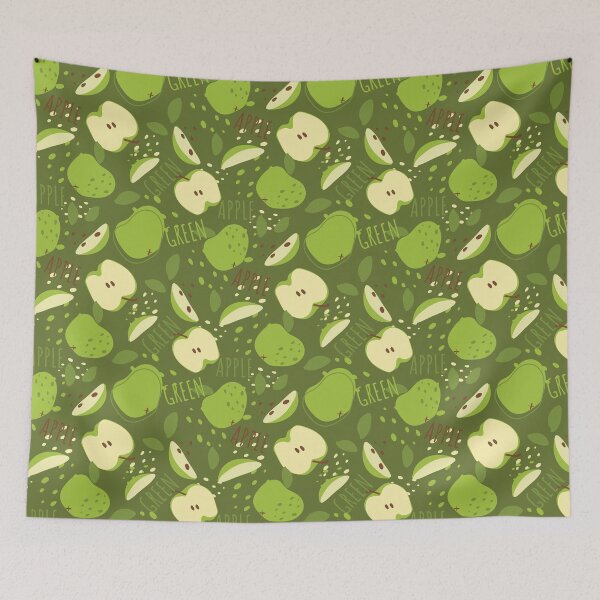 Item preview, Juicy bright delicious green apple pattern designed and sold by Deepness2023.