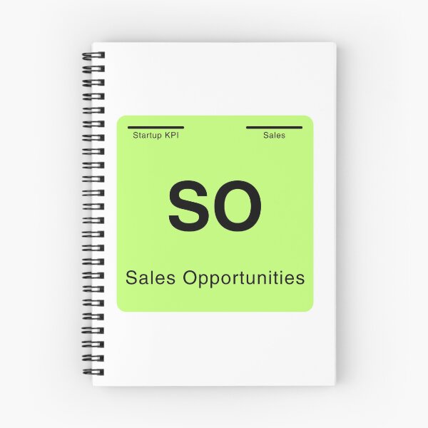 Item preview, Periodic table of startup KPIs “Sales Opportunities (SO)” designed and sold by whatthetechgear.