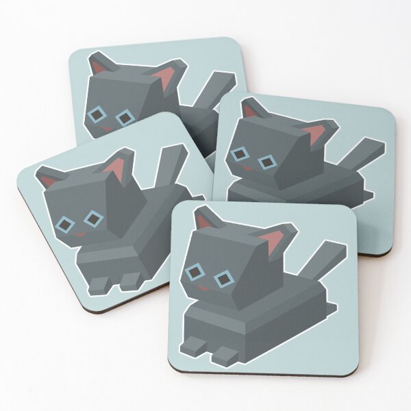 Item preview, Low Poly Russian Blue Cat designed and sold by How-Do-U-Art.