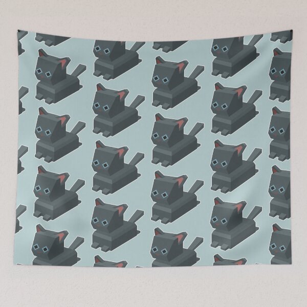 Item preview, Low Poly Russian Blue Cat designed and sold by How-Do-U-Art.