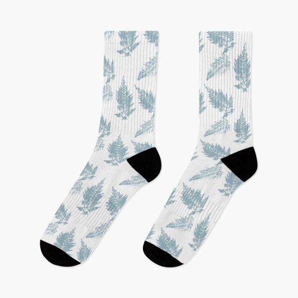 Item preview, Minimalistic blue pressed fern pattern  designed and sold by LindaSitniece.