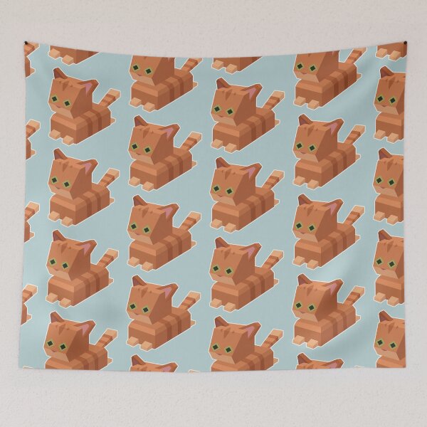 Artikelvorschau, Orange getigerte Katze mit niedriger Polygonzahl entworfen und verkauft von How-Do-U-Art.
