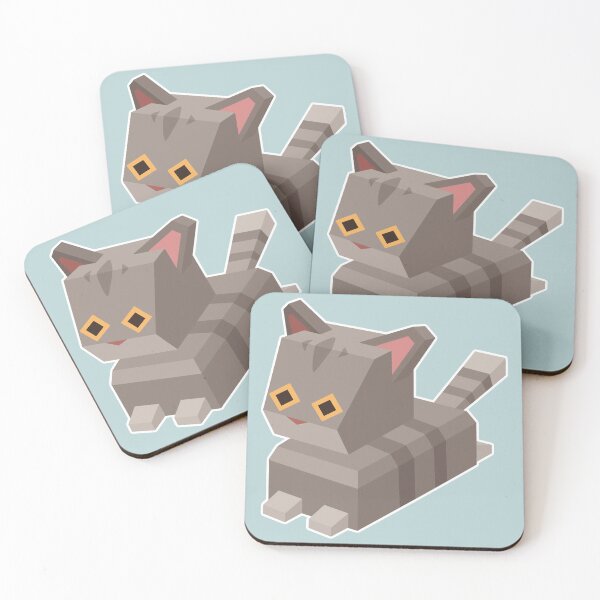 Item preview, Low Poly Gray Tabby Cat designed and sold by How-Do-U-Art.
