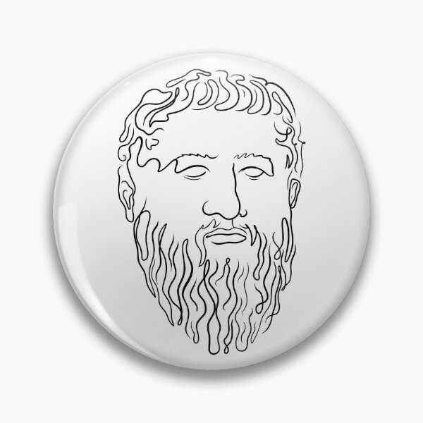 Item preview, Plato: A Study in Lines (White Background) designed and sold by estoicore.