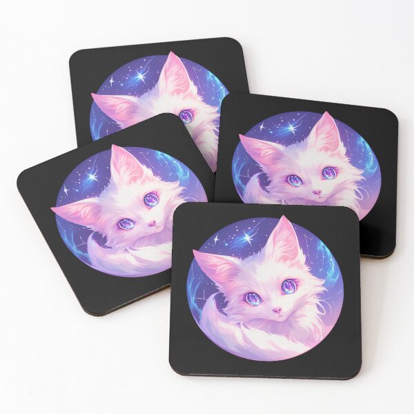 Item preview, White Fox // Aesthetic White Fox // Galaxy and Stars //  Polar Fox designed and sold by SMARTKIT  DESIGNAGENCY.