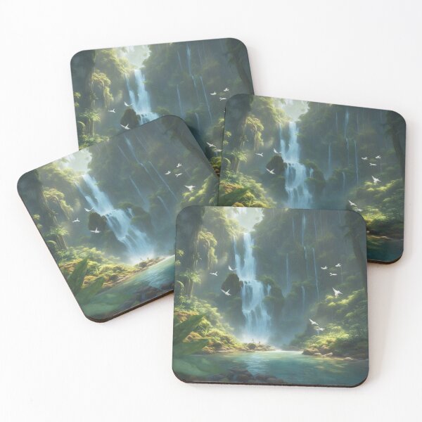 Artikelvorschau, Tropischer Wasserfall entworfen und verkauft von The Print Collective.