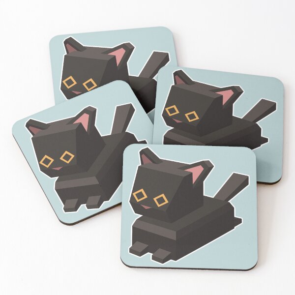 Item preview, Low Poly Black Cat designed and sold by How-Do-U-Art.
