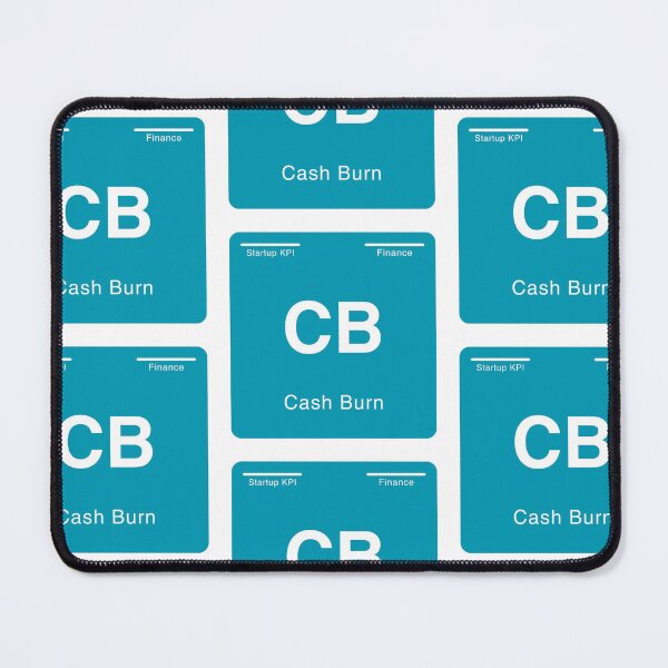 Item preview, Periodic table of startup KPIs “Cash Burn (CB)” designed and sold by whatthetechgear.