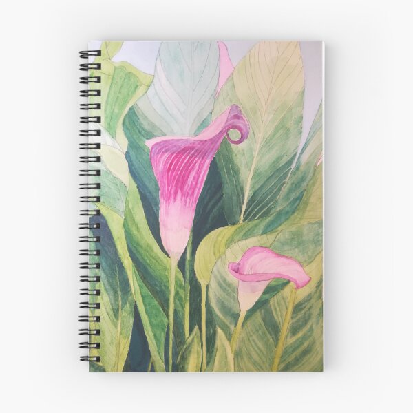 Item preview, Pink Calla lilies watercolour painting  designed and sold by esvb.