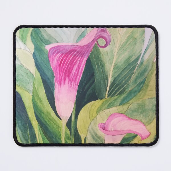 Item preview, Pink Calla lilies watercolour painting  designed and sold by esvb.