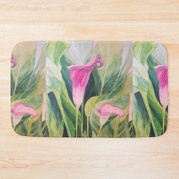 Item preview, Pink Calla lilies watercolour painting  designed and sold by esvb.