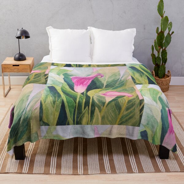 Item preview, Pink Calla lilies watercolour painting  designed and sold by esvb.