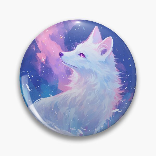 Item preview, White Fox // Aesthetic White Fox // Galaxy and Stars //  Polar Fox designed and sold by SMARTKIT  DESIGNAGENCY.