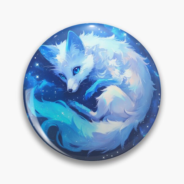 Item preview, White Fox // Aesthetic White Fox // Galaxy and Stars //  Polar Fox designed and sold by SMARTKIT  DESIGNAGENCY.