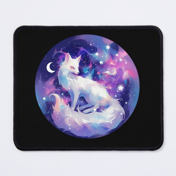 Item preview, White Fox // Aesthetic White Fox // Galaxy and Stars // Polar Fox designed and sold by SMARTKIT DESIGNAGENCY.