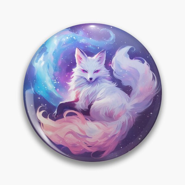 Item preview, White Fox // Aesthetic White Fox // Galaxy and Stars //  Polar Fox designed and sold by SMARTKIT  DESIGNAGENCY.