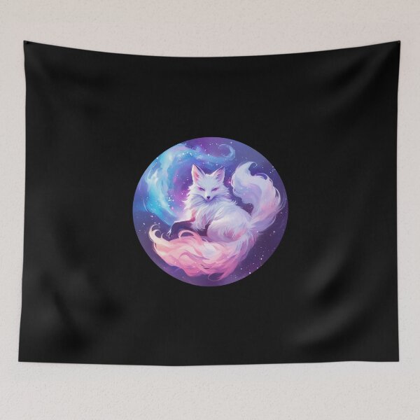 Item preview, White Fox // Aesthetic White Fox // Galaxy and Stars //  Polar Fox designed and sold by SMARTKIT  DESIGNAGENCY.